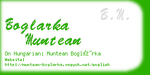 boglarka muntean business card